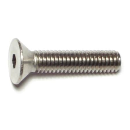 5/16-18 Socket Head Cap Screw, 18-8 Stainless Steel, 1-1/2 In Length, 6 PK